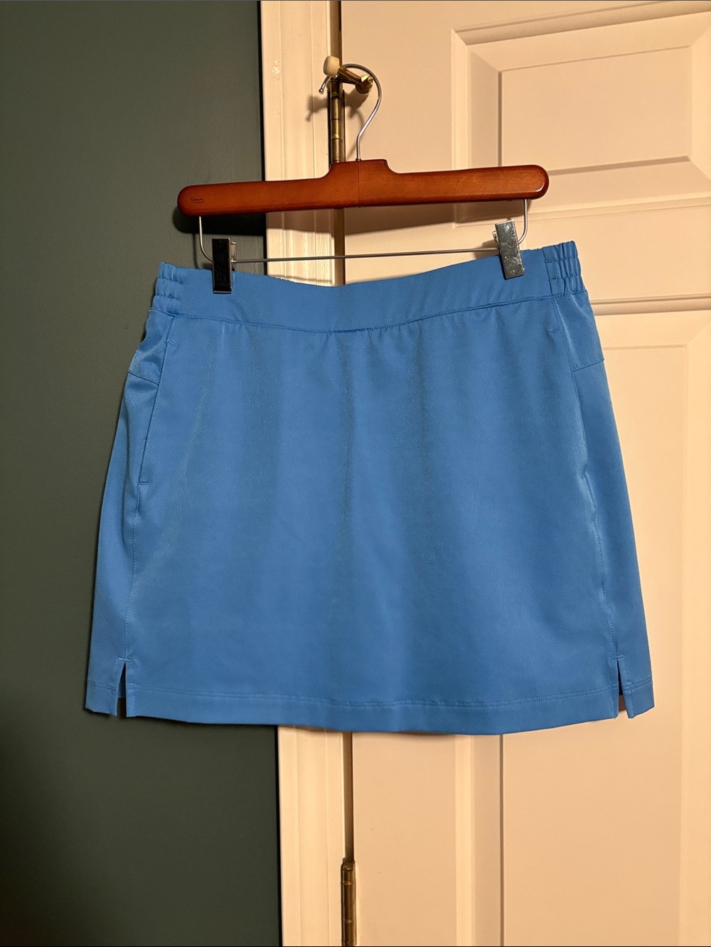 Lady Hagen Light Blue Golf Skort with Elastic Waistband